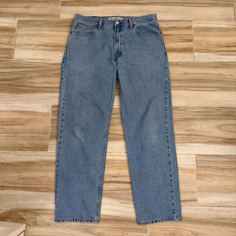 Levis 550 Relaxed Fit Jeans Mens 34x32 Medium‎ Wash Blue Denim Tapered